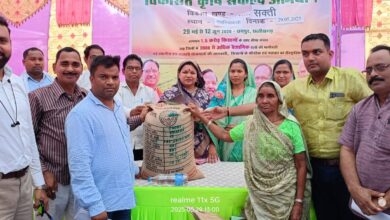 kshititech शक्ति जिले के मसानियाकला ग्राम पंचायत में विकसित कृषि संकल्प अभियान का भव्य आयोजन