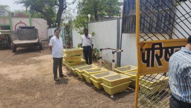kshititech सक्ती नगरपालिका अध्यक्ष ने गौवंशियों के लिए की पानी की व्यवस्था